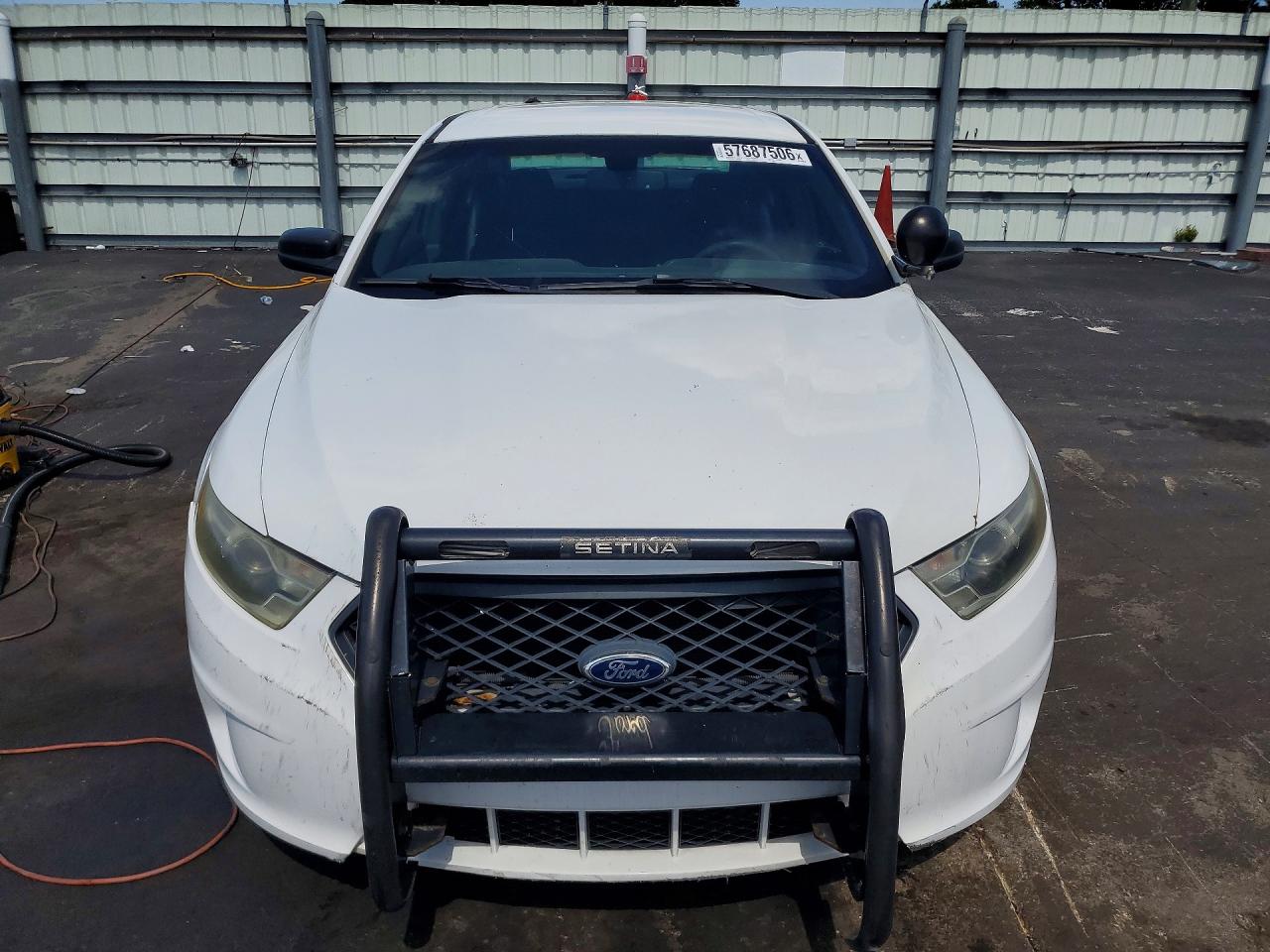 2015 Ford Taurus Police Interceptor White vin: 1FAHP2L84FG149335