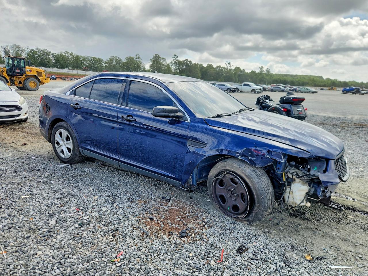 2015 Ford Taurus Police Interceptor Blue vin: 1FAHP2L87FG200102