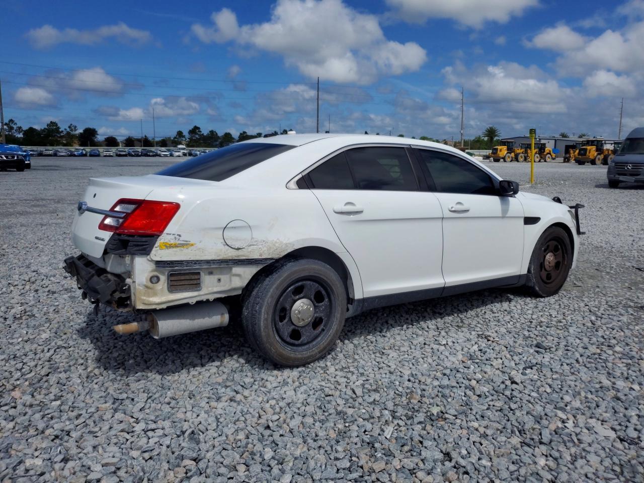 2013 Ford Taurus Police Interceptor White vin: 1FAHP2L8XDG132035