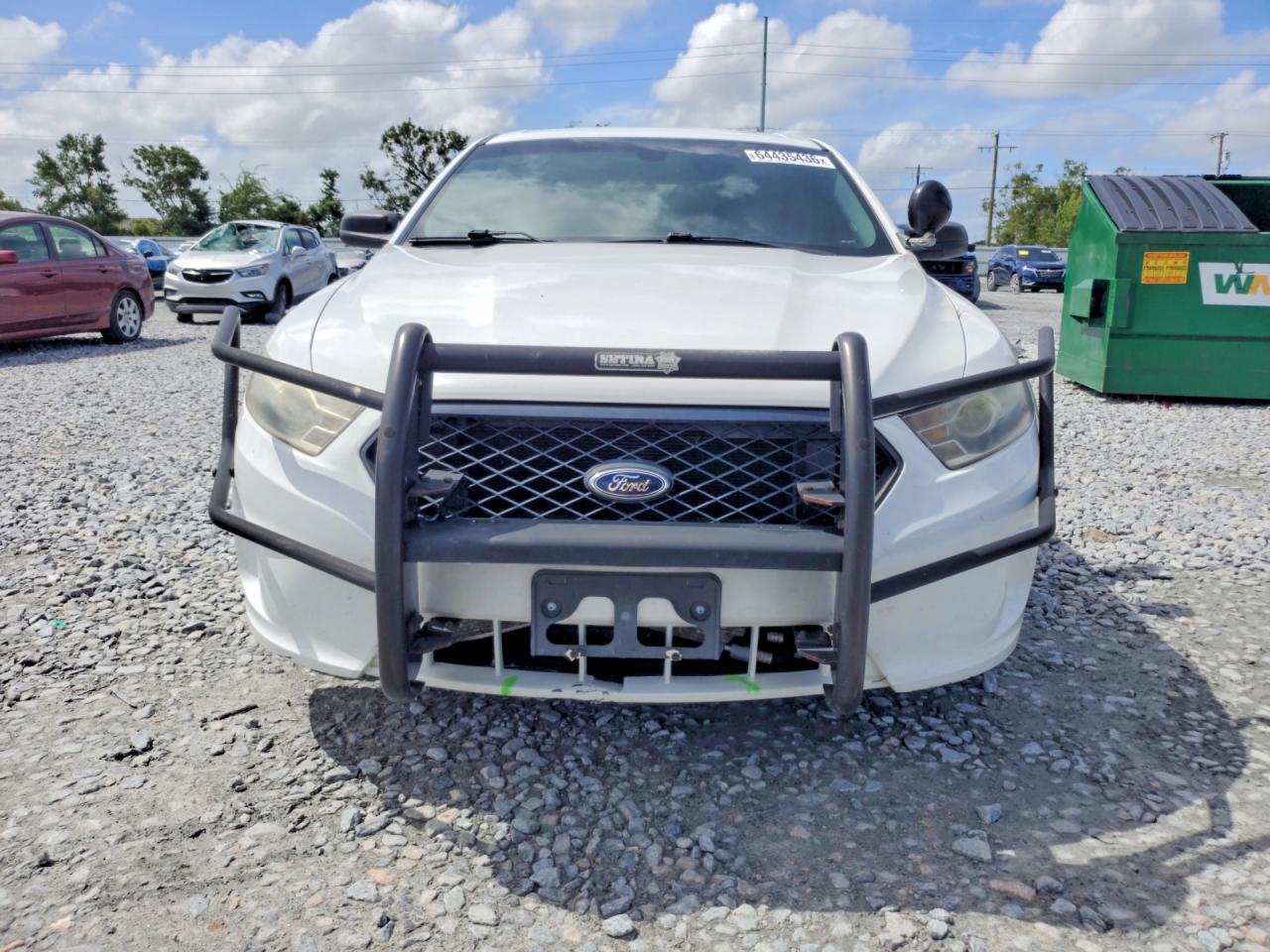 2013 Ford Taurus Police Interceptor White vin: 1FAHP2L8XDG132035
