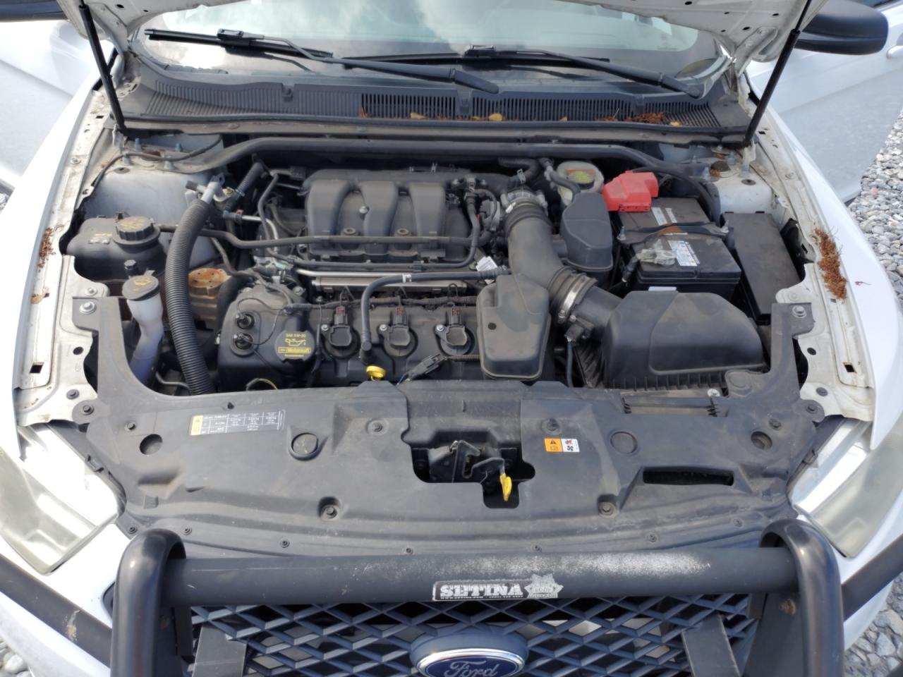 2013 Ford Taurus Police Interceptor White vin: 1FAHP2L8XDG132035