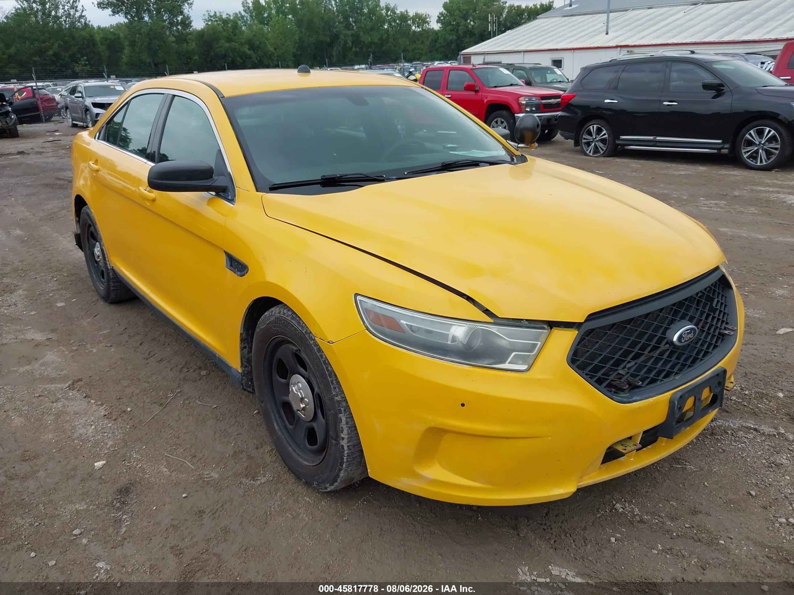2013 Ford Police Interceptor   Yellow vin: 1FAHP2M81DG143469