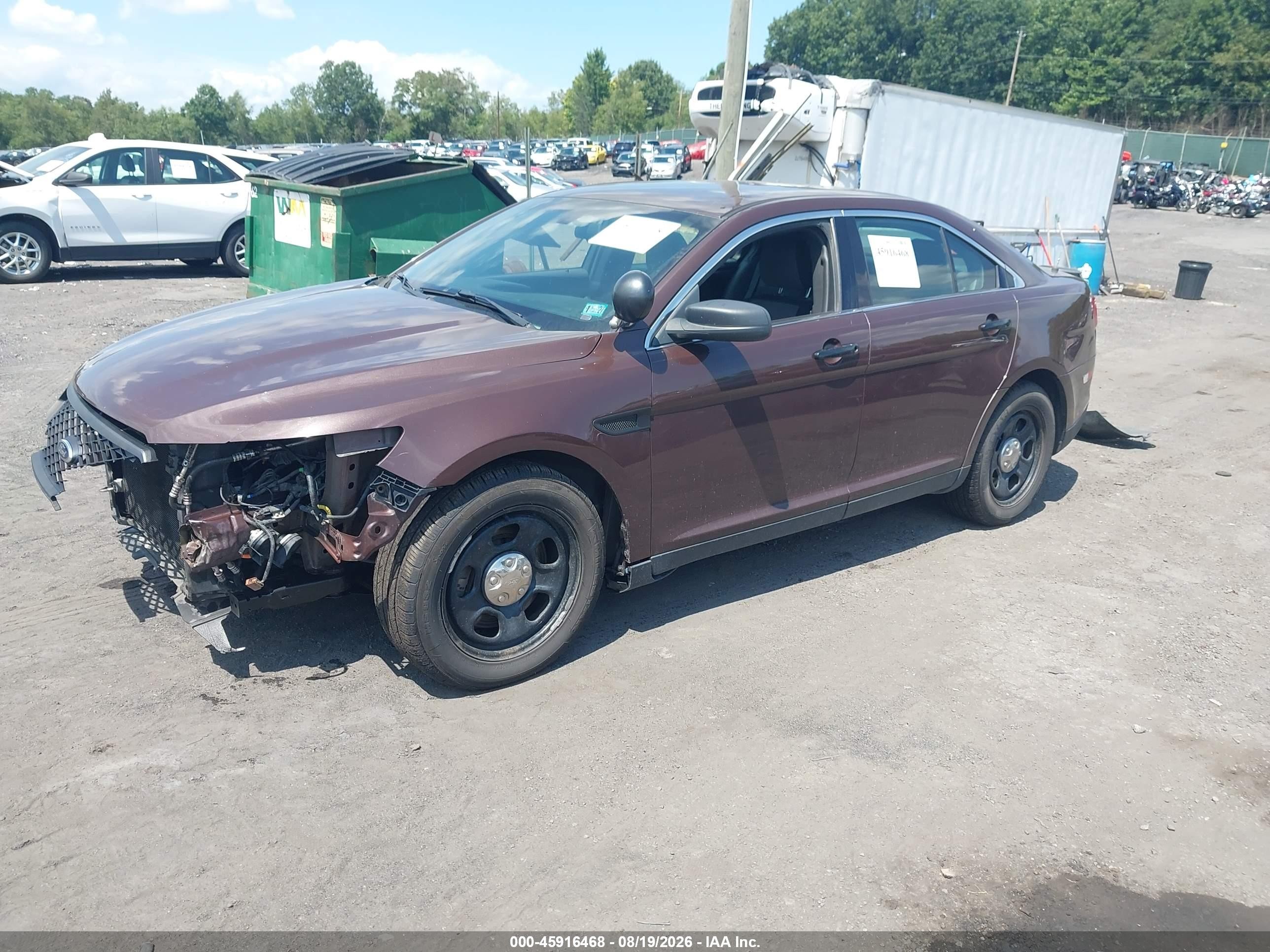 2013 Ford Police Interceptor   Brown vin: 1FAHP2M83DG206555