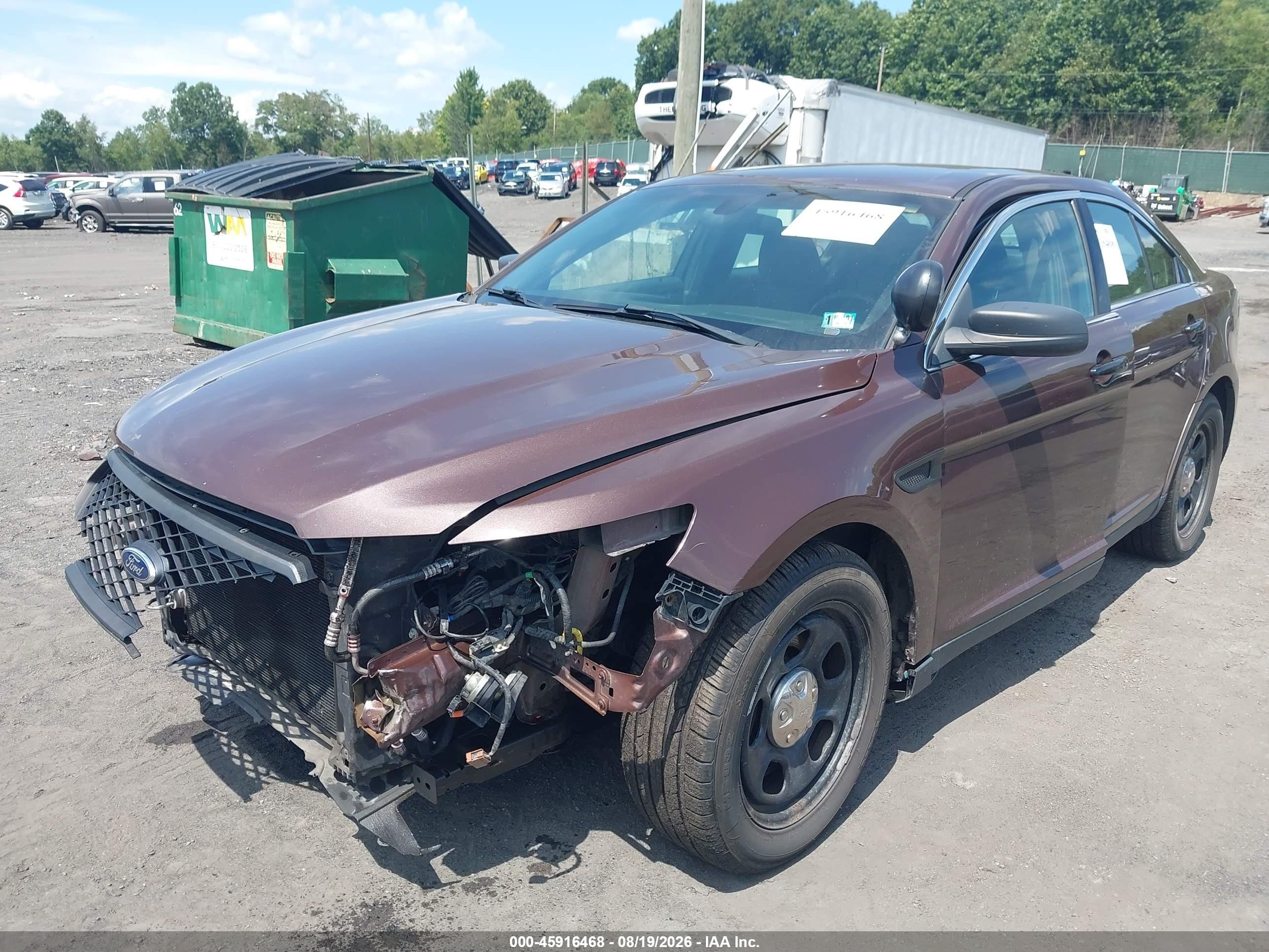 2013 Ford Police Interceptor   Brown vin: 1FAHP2M83DG206555
