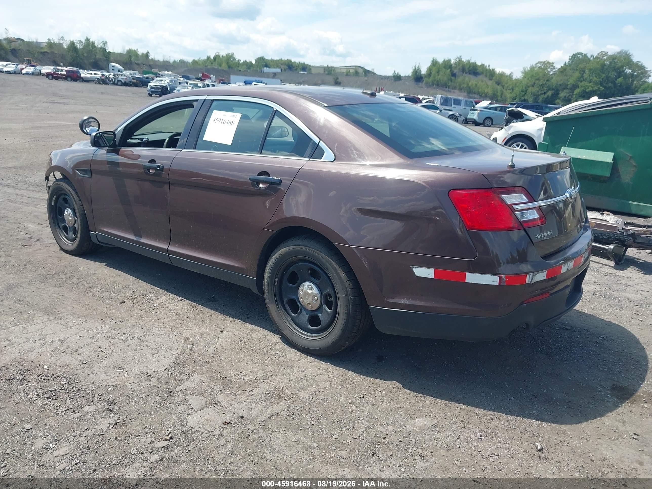 2013 Ford Police Interceptor   Brown vin: 1FAHP2M83DG206555