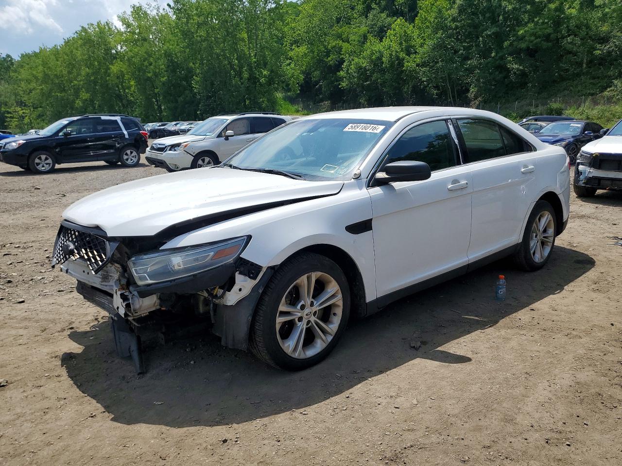 2013 Ford Taurus Police Interceptor White vin: 1FAHP2M84DG137150