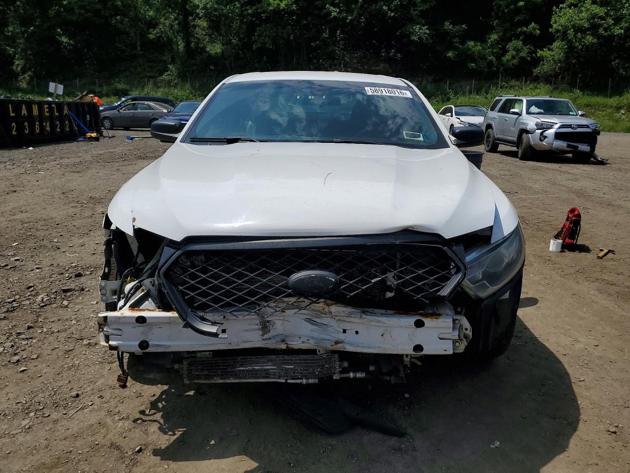 2013 Ford Taurus Police Interceptor White vin: 1FAHP2M84DG137150