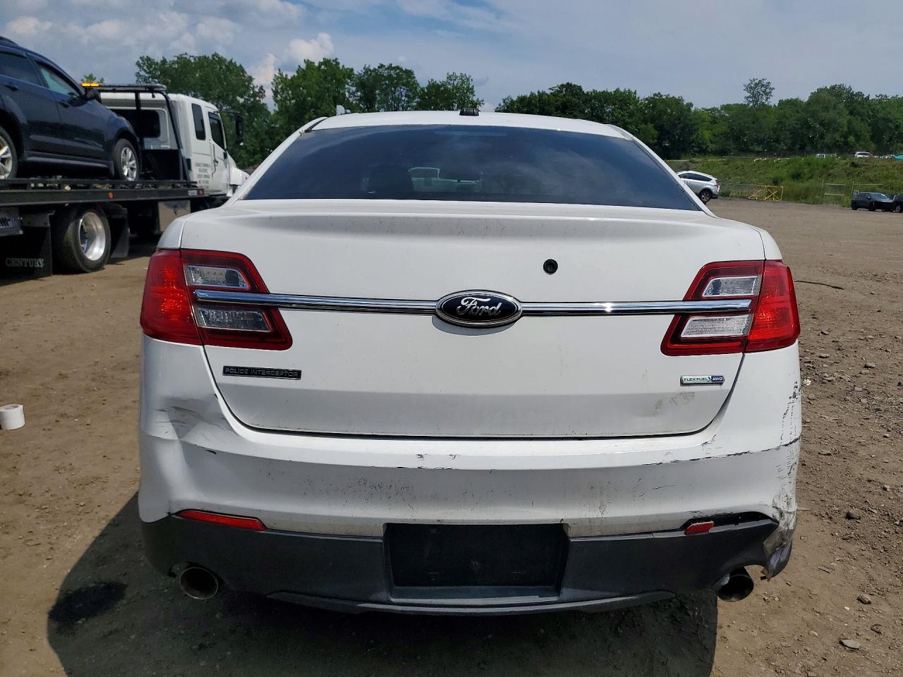 2013 Ford Taurus Police Interceptor White vin: 1FAHP2M84DG137150