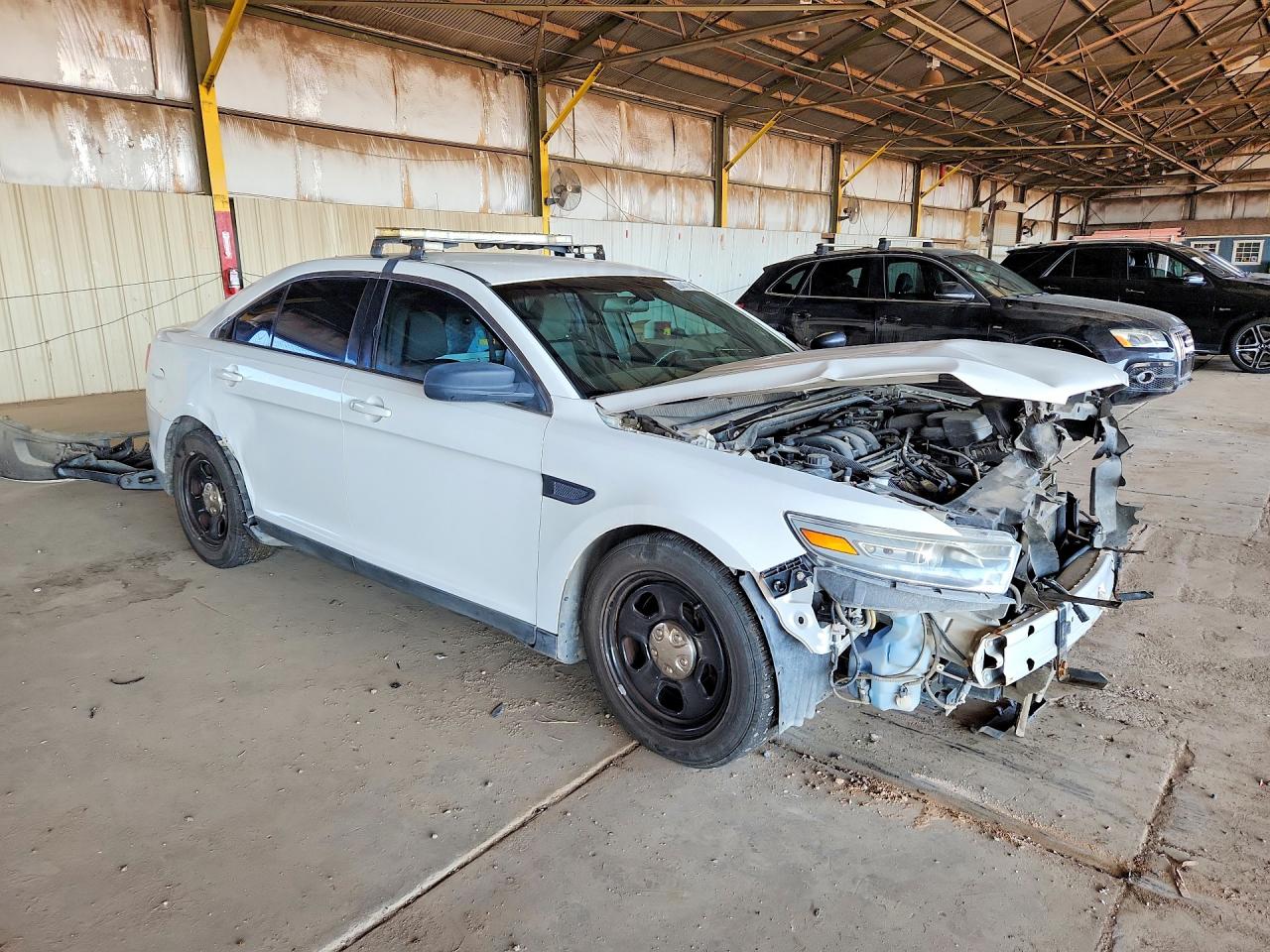 2013 Ford Taurus Police Interceptor Белый vin: 1FAHP2M85DG117120