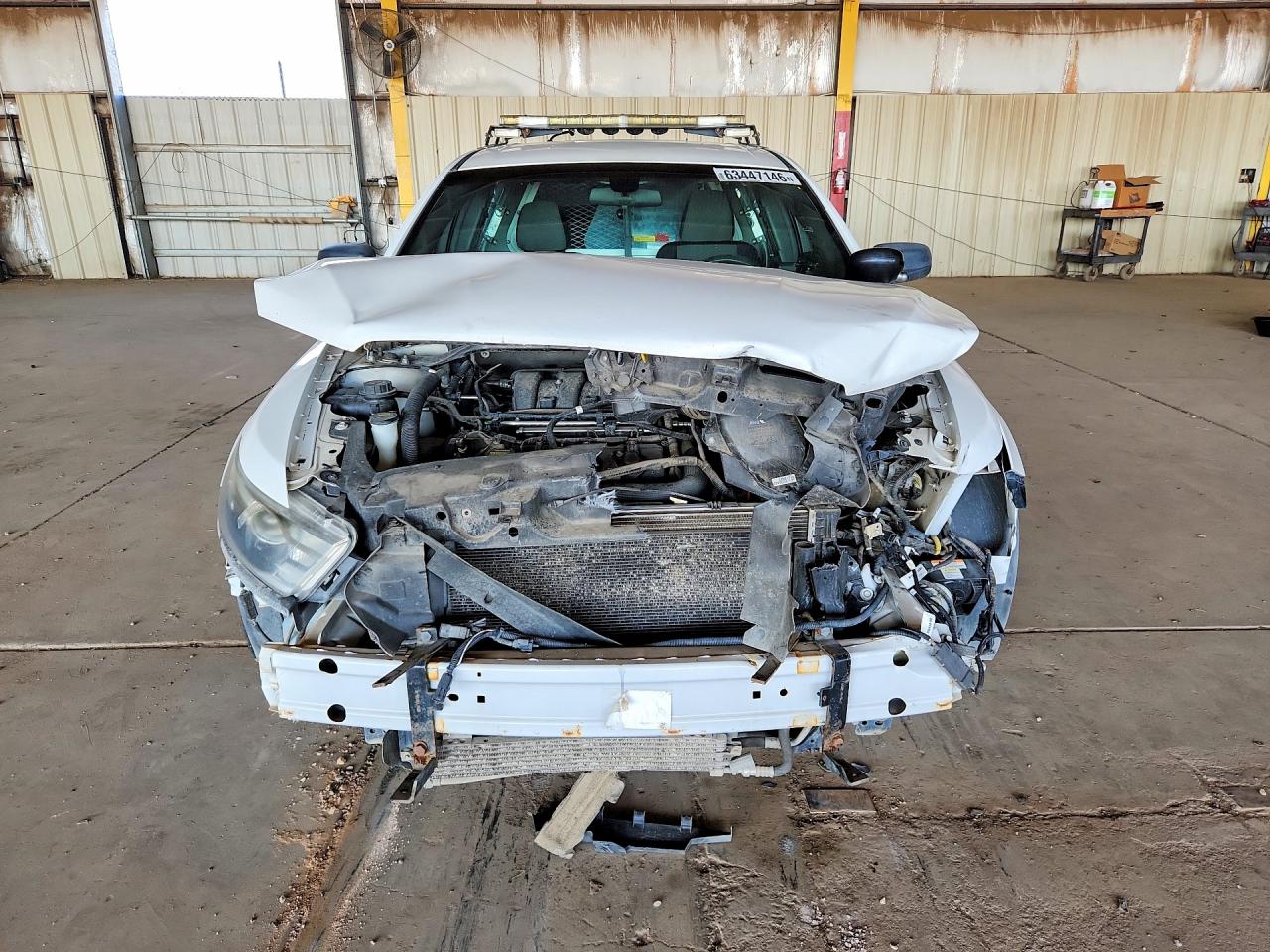 2013 Ford Taurus Police Interceptor Белый vin: 1FAHP2M85DG117120