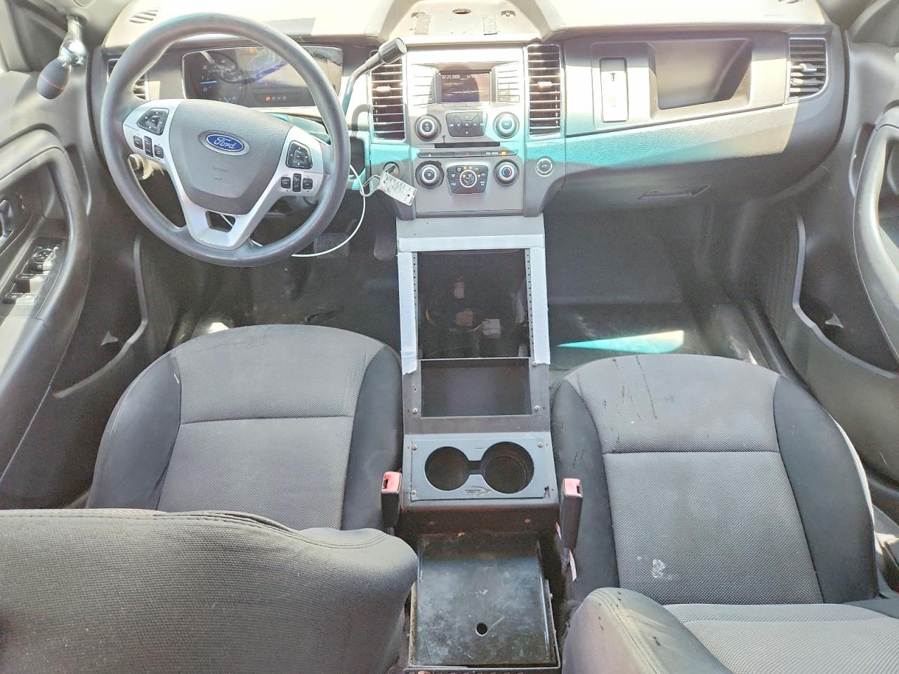 2013 Ford Taurus Police Interceptor White vin: 1FAHP2M85DG144950
