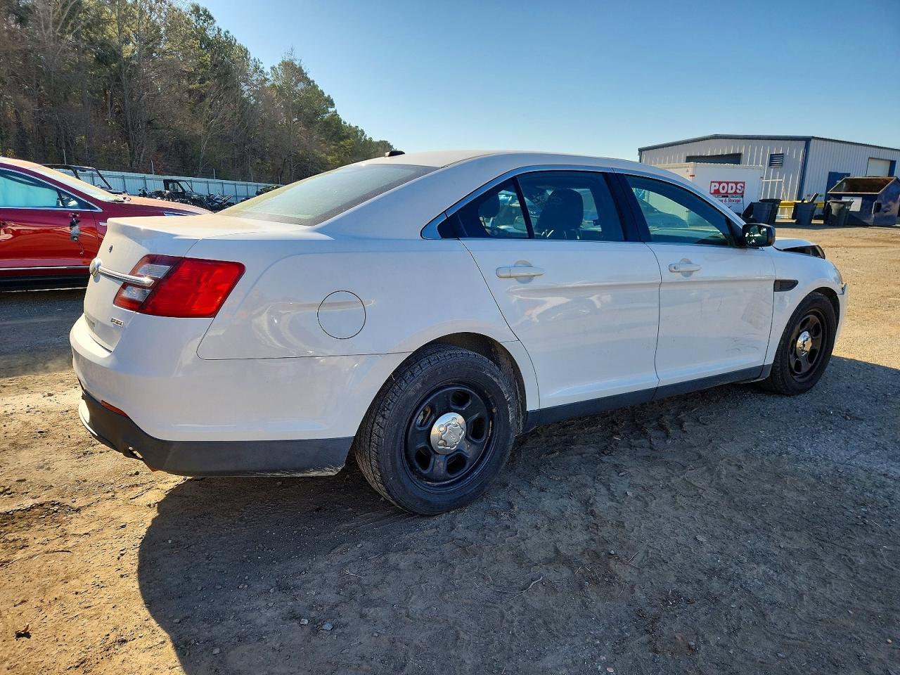 2013 Ford Taurus Police Interceptor White vin: 1FAHP2M86DG124156
