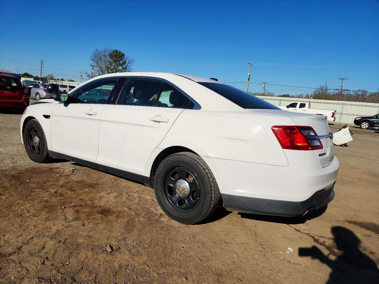 2013 Ford Taurus Police Interceptor White vin: 1FAHP2M86DG124156