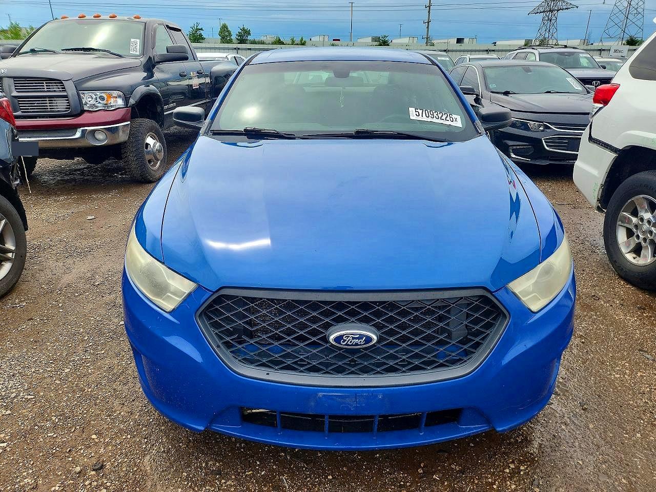 2013 Ford Taurus Police Interceptor Blue vin: 1FAHP2M86DG132404