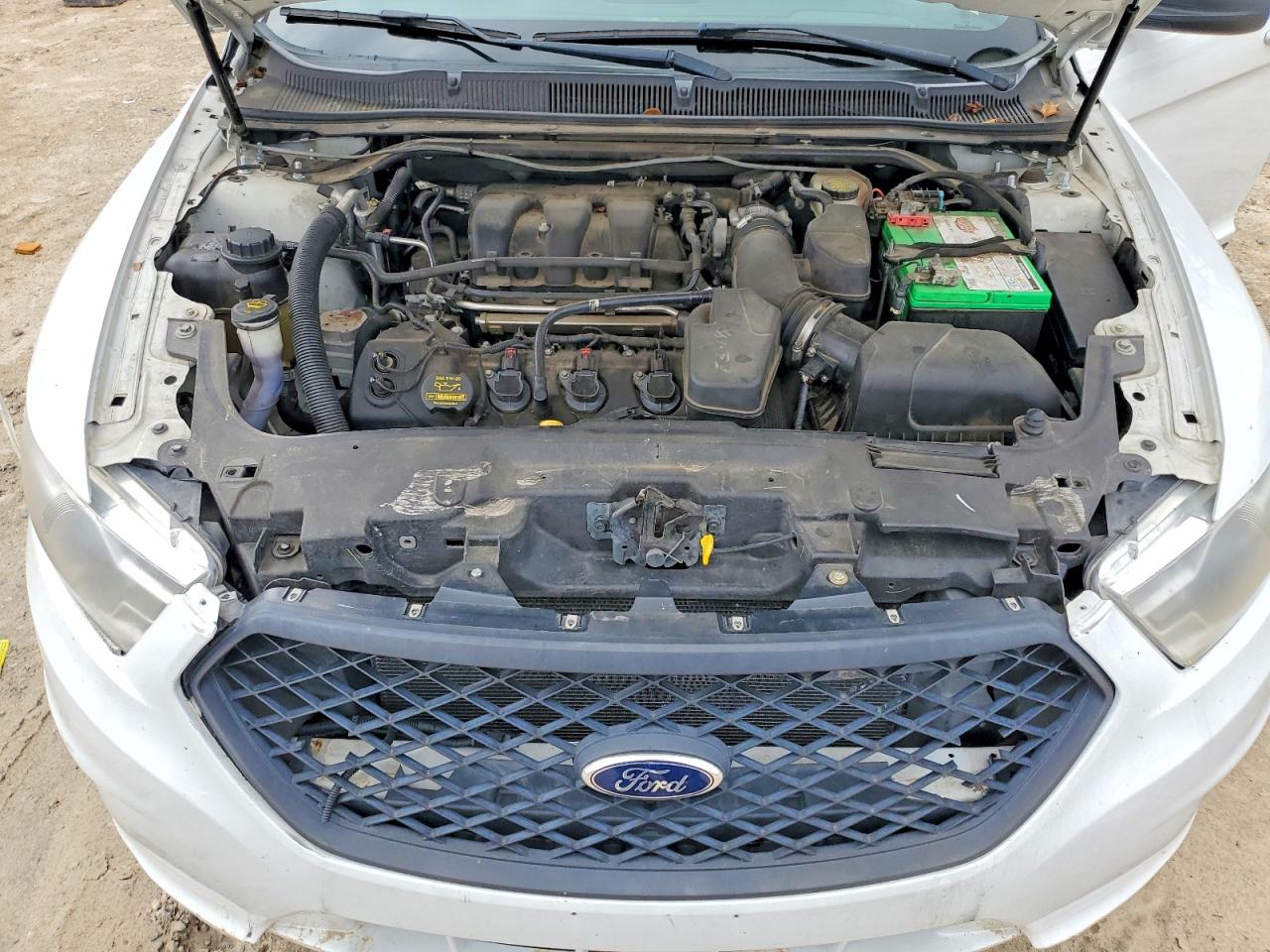 2013 Ford Taurus Police Interceptor White vin: 1FAHP2M89DG152808