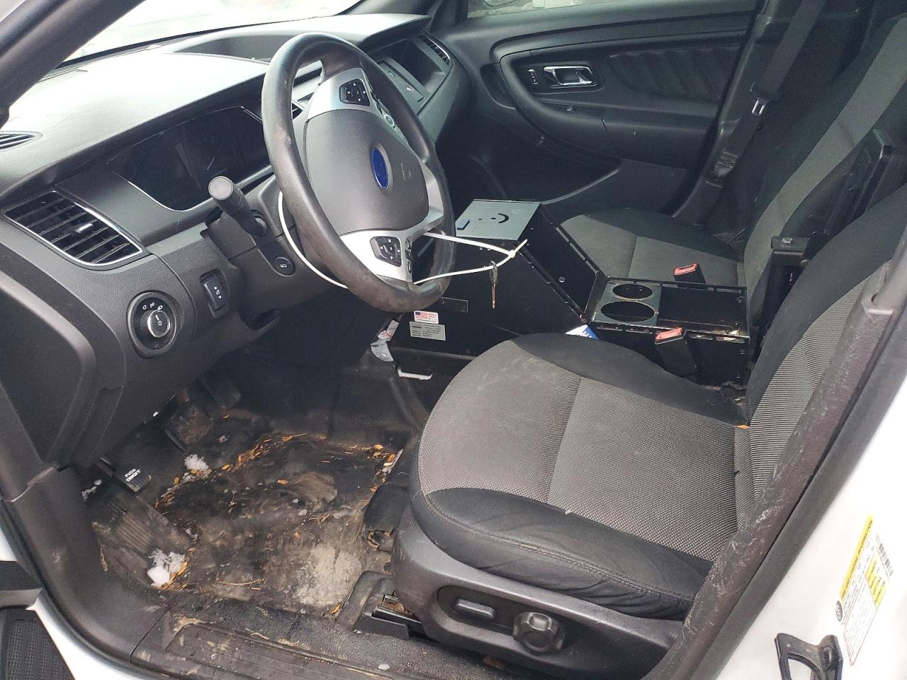 2014 Ford Taurus Police Interceptor White vin: 1FAHP2MK0EG129673