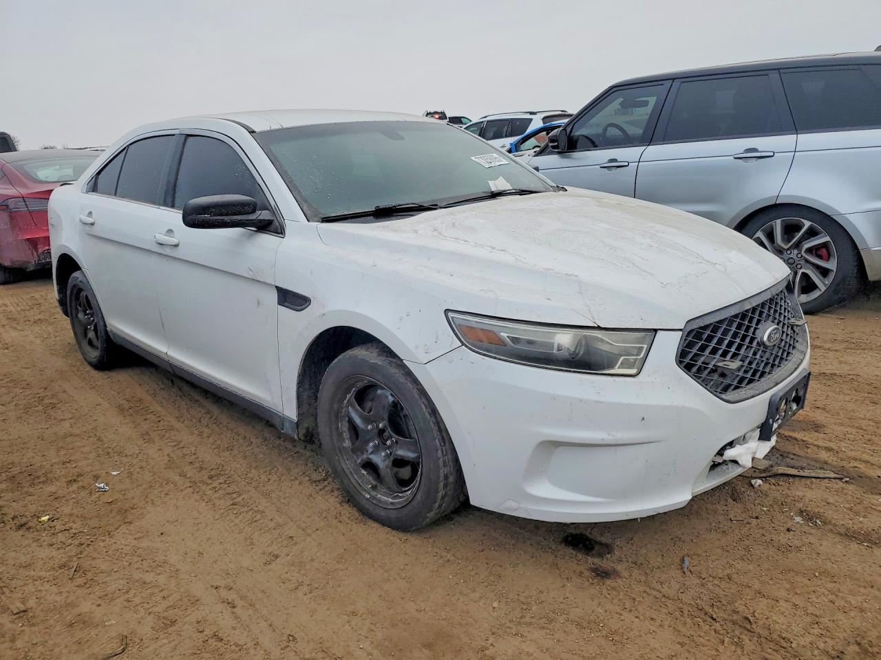 2014 Ford Taurus Police Interceptor White vin: 1FAHP2MK0EG129673