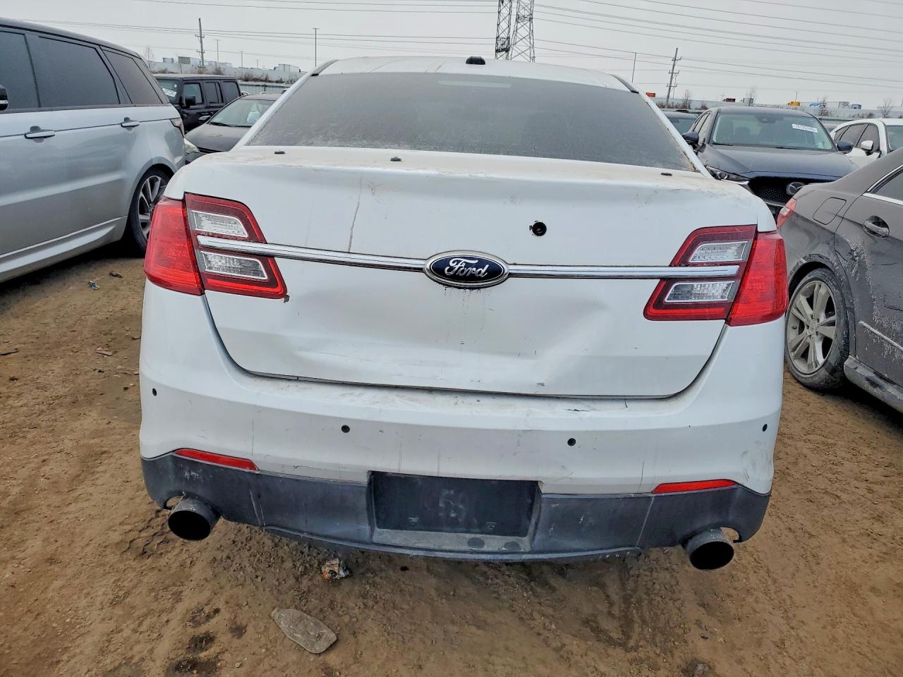 2014 Ford Taurus Police Interceptor White vin: 1FAHP2MK0EG129673