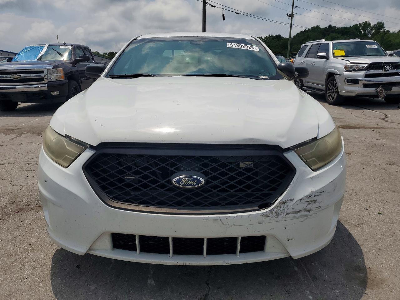 2013 Ford Taurus Police Interceptor White vin: 1FAHP2MK1DG212608