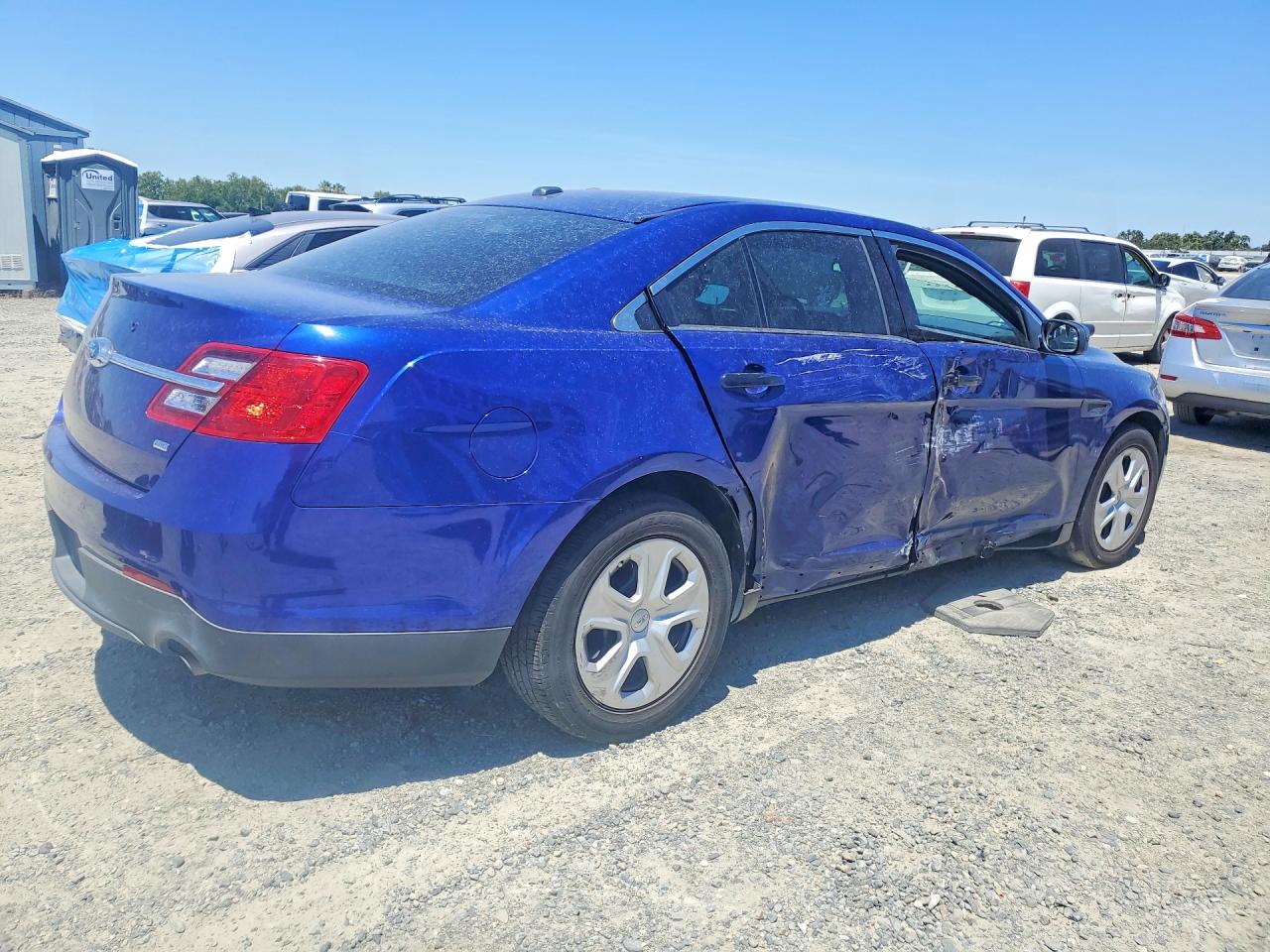 2015 Ford Taurus Police Interceptor Blue vin: 1FAHP2MK2FG182134