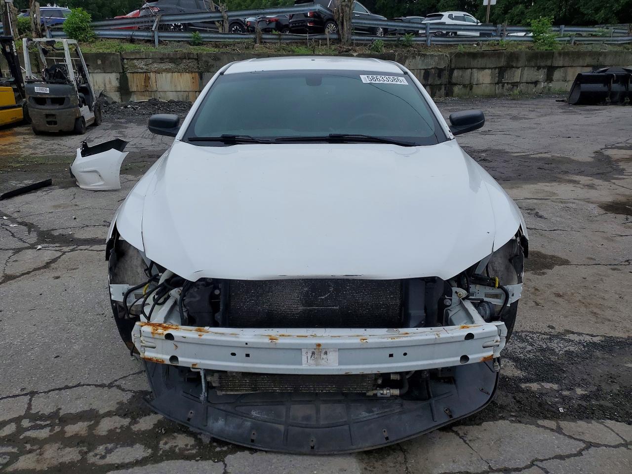 2014 Ford Taurus Police Interceptor White vin: 1FAHP2MK3EG166538