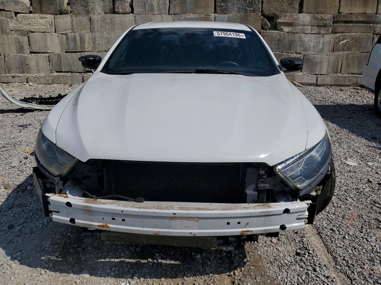 2015 Ford Taurus Police Interceptor White vin: 1FAHP2MK3FG208143