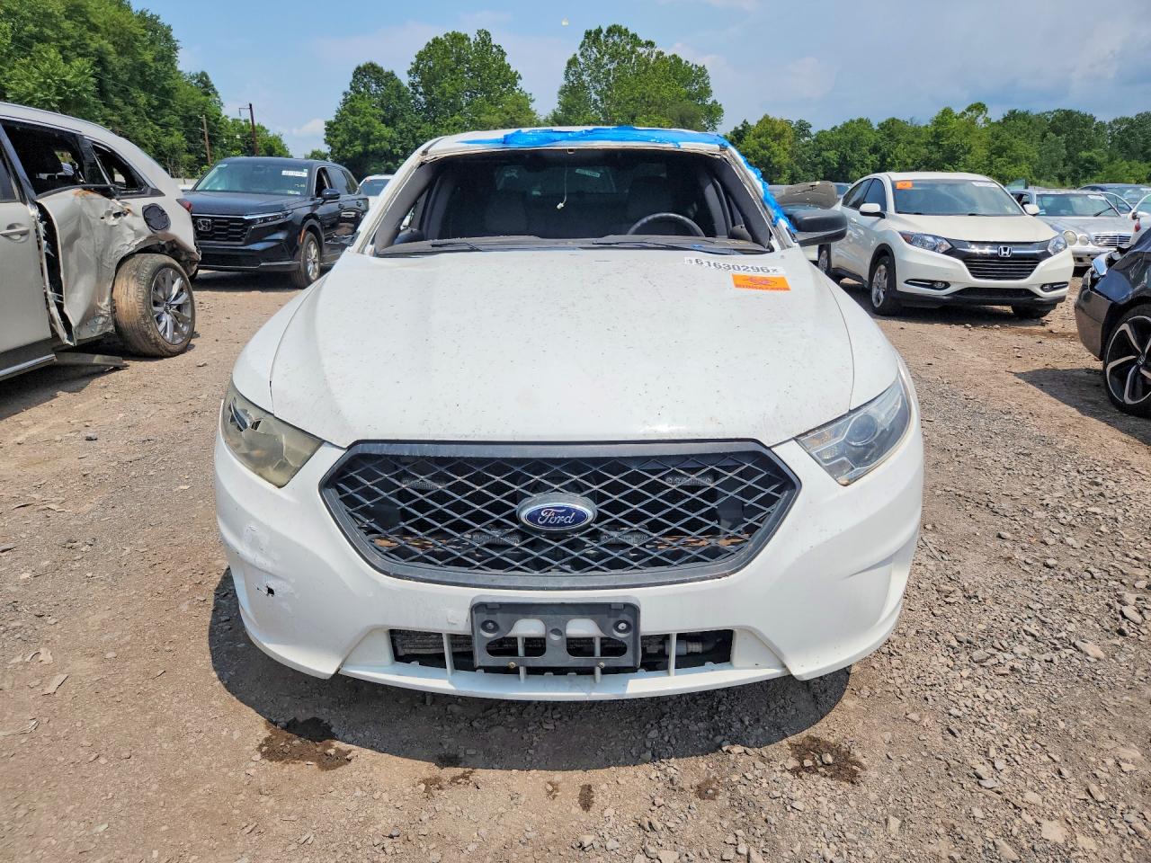 2013 Ford Taurus Police Interceptor Белый vin: 1FAHP2MK4DG218726