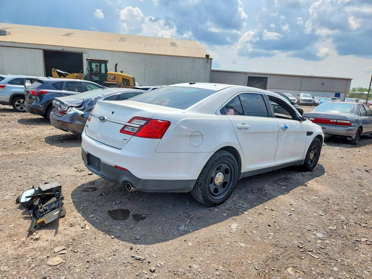 2013 Ford Taurus Police Interceptor Белый vin: 1FAHP2MK4DG218726