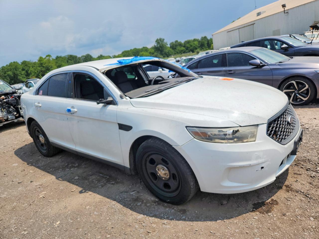 2013 Ford Taurus Police Interceptor Белый vin: 1FAHP2MK4DG218726