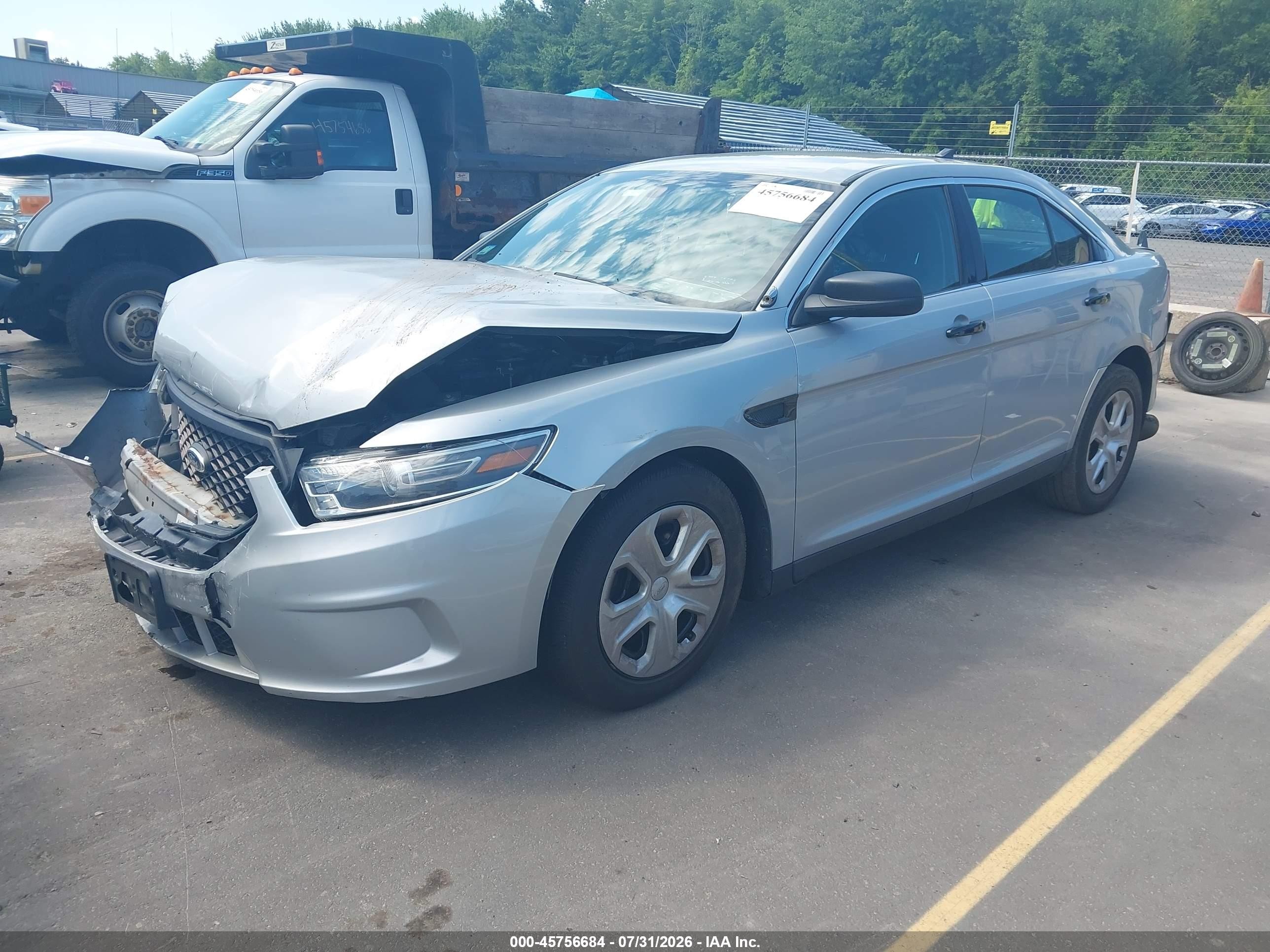 2016 Ford Police Interceptor Silver vin: 1FAHP2MK4GG155258