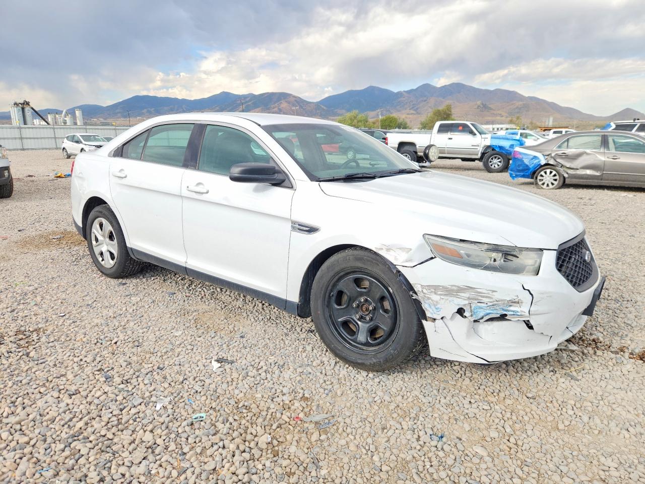 2014 Ford Taurus Police Interceptor Белый vin: 1FAHP2MK7EG127824