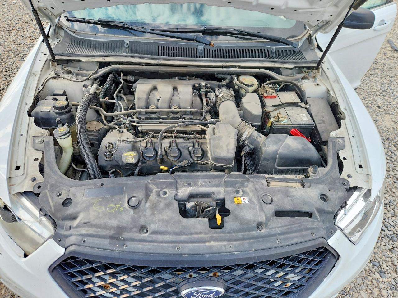 2014 Ford Taurus Police Interceptor Белый vin: 1FAHP2MK7EG127824