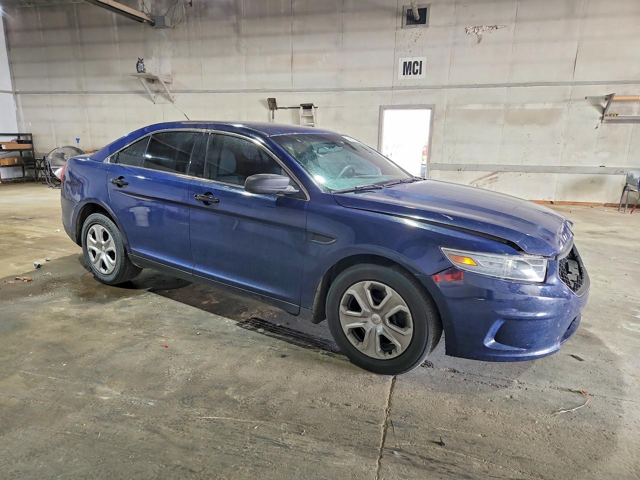 2014 Ford Taurus Police Interceptor Blue vin: 1FAHP2MK7EG130027