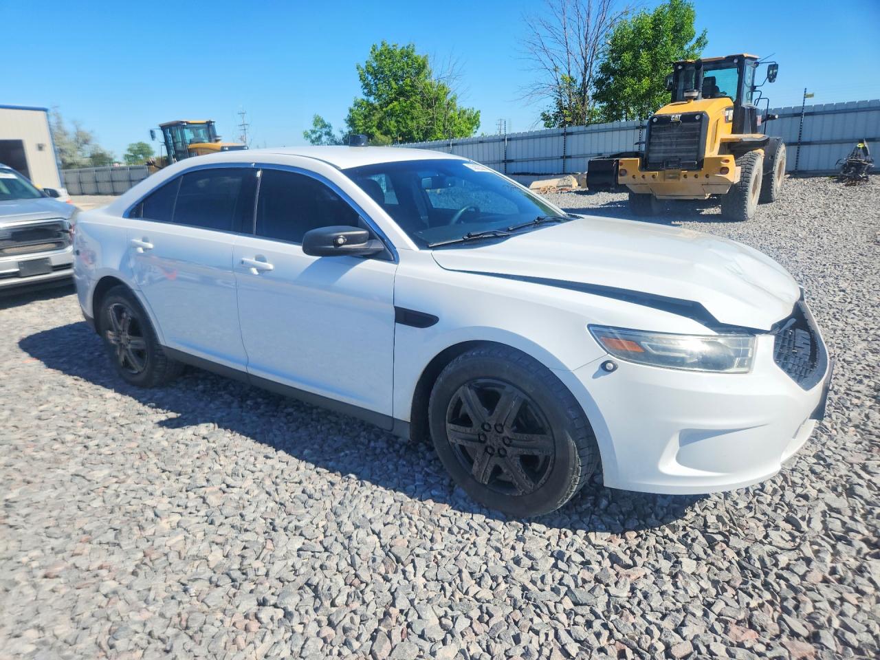 2015 Ford Taurus Police Interceptor White vin: 1FAHP2MK7FG119787