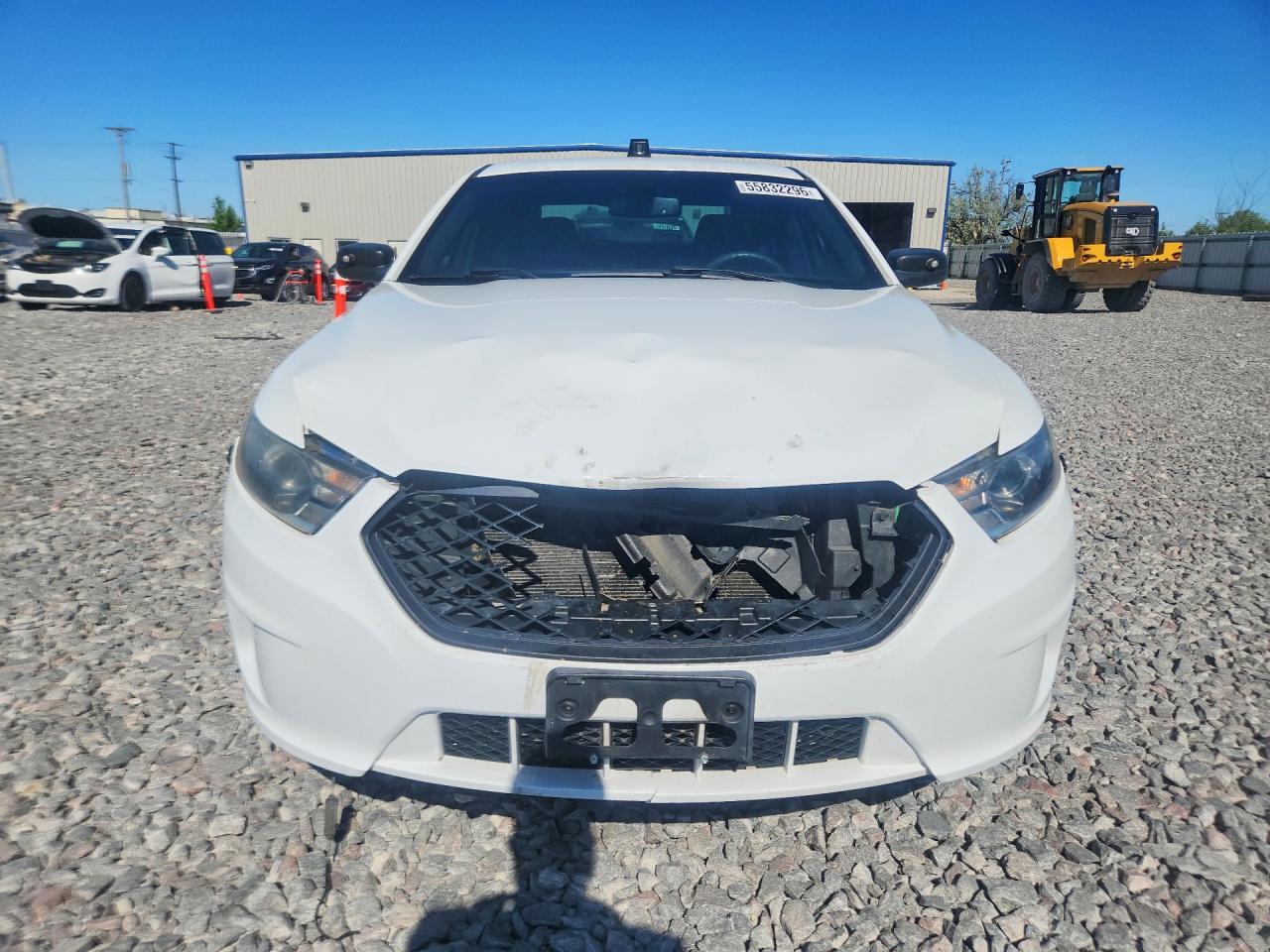 2015 Ford Taurus Police Interceptor White vin: 1FAHP2MK7FG119787
