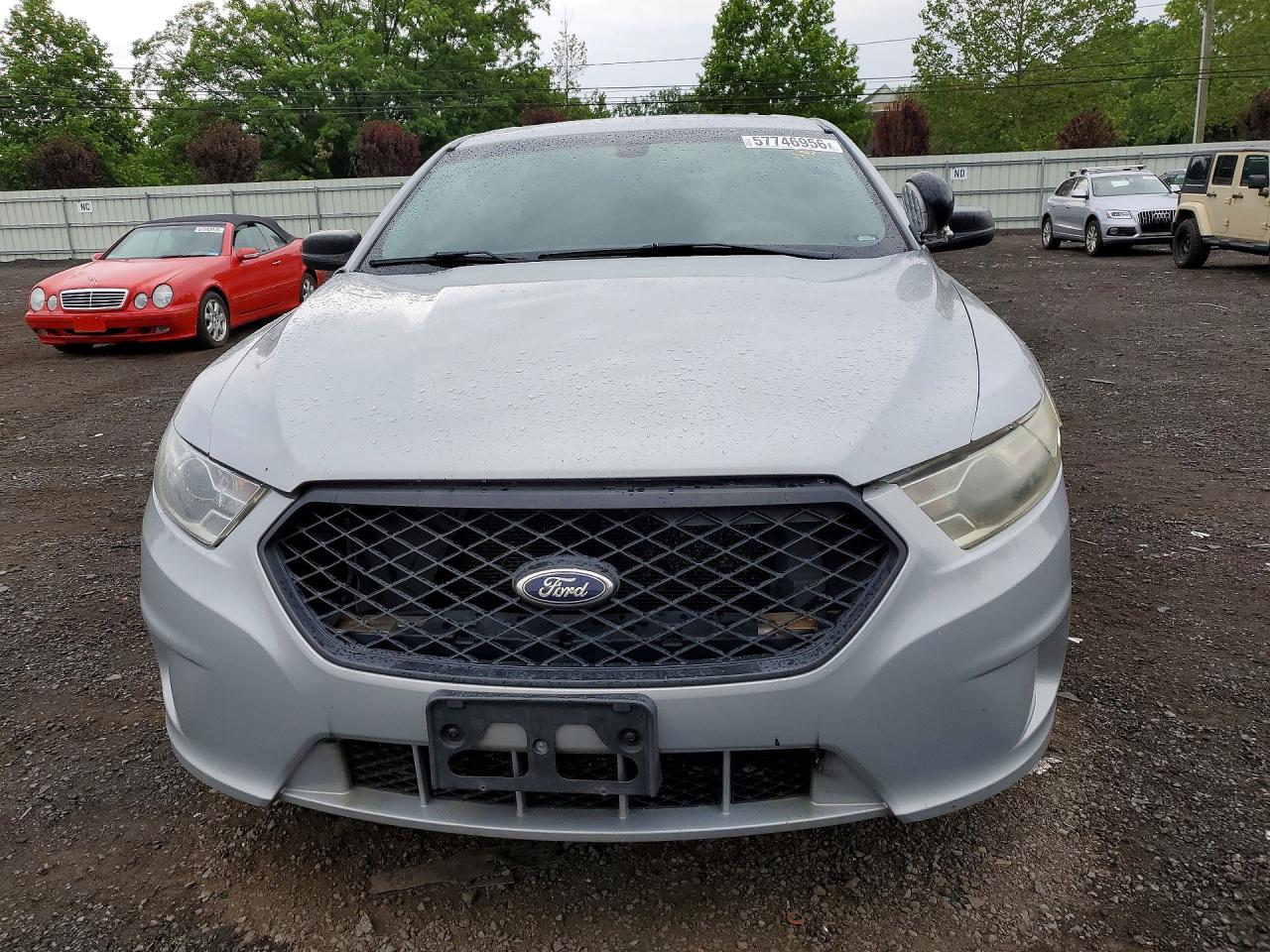 2014 Ford Taurus Police Interceptor Silver vin: 1FAHP2MK9EG158086