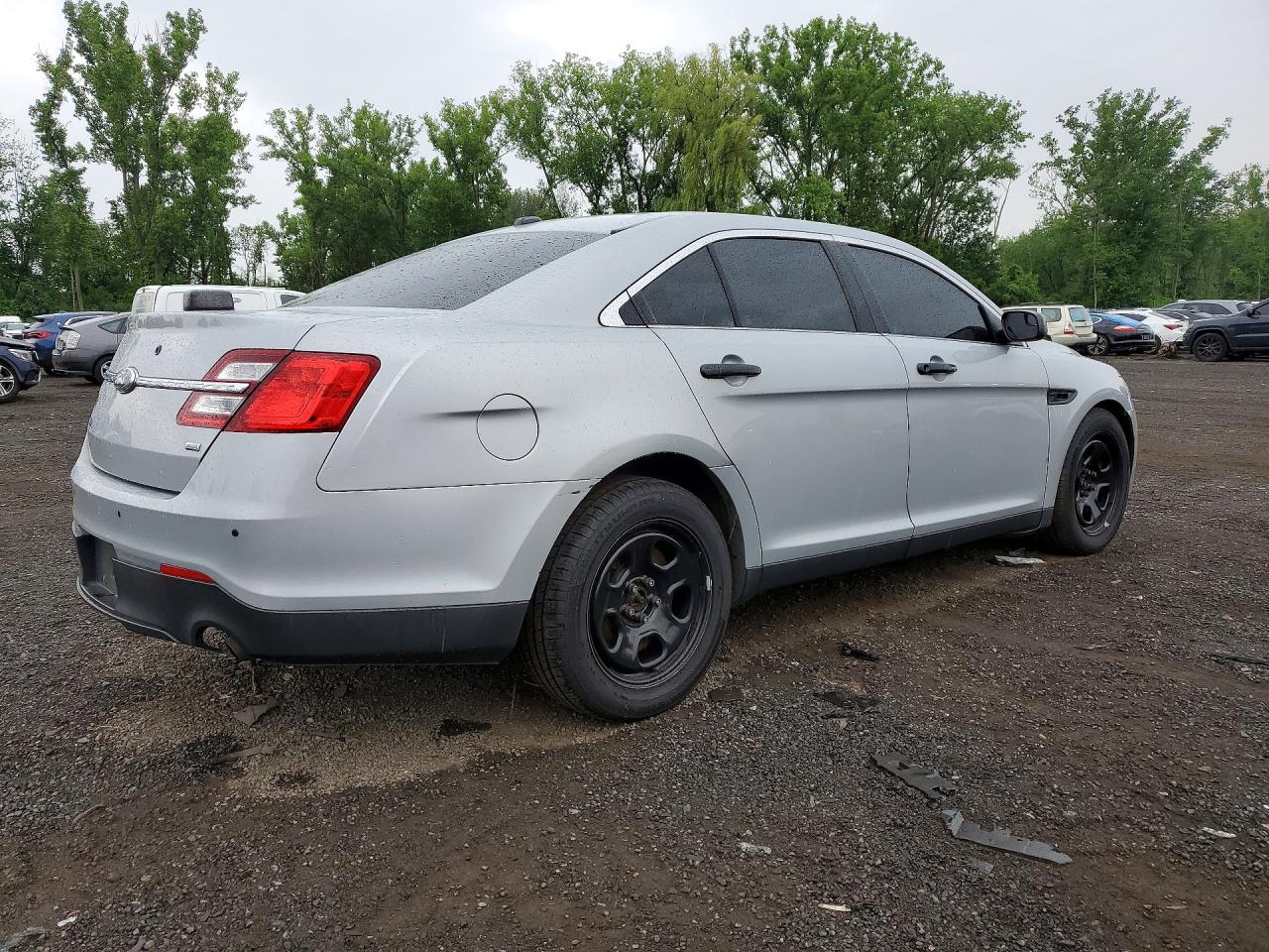 2014 Ford Taurus Police Interceptor Silver vin: 1FAHP2MK9EG158086