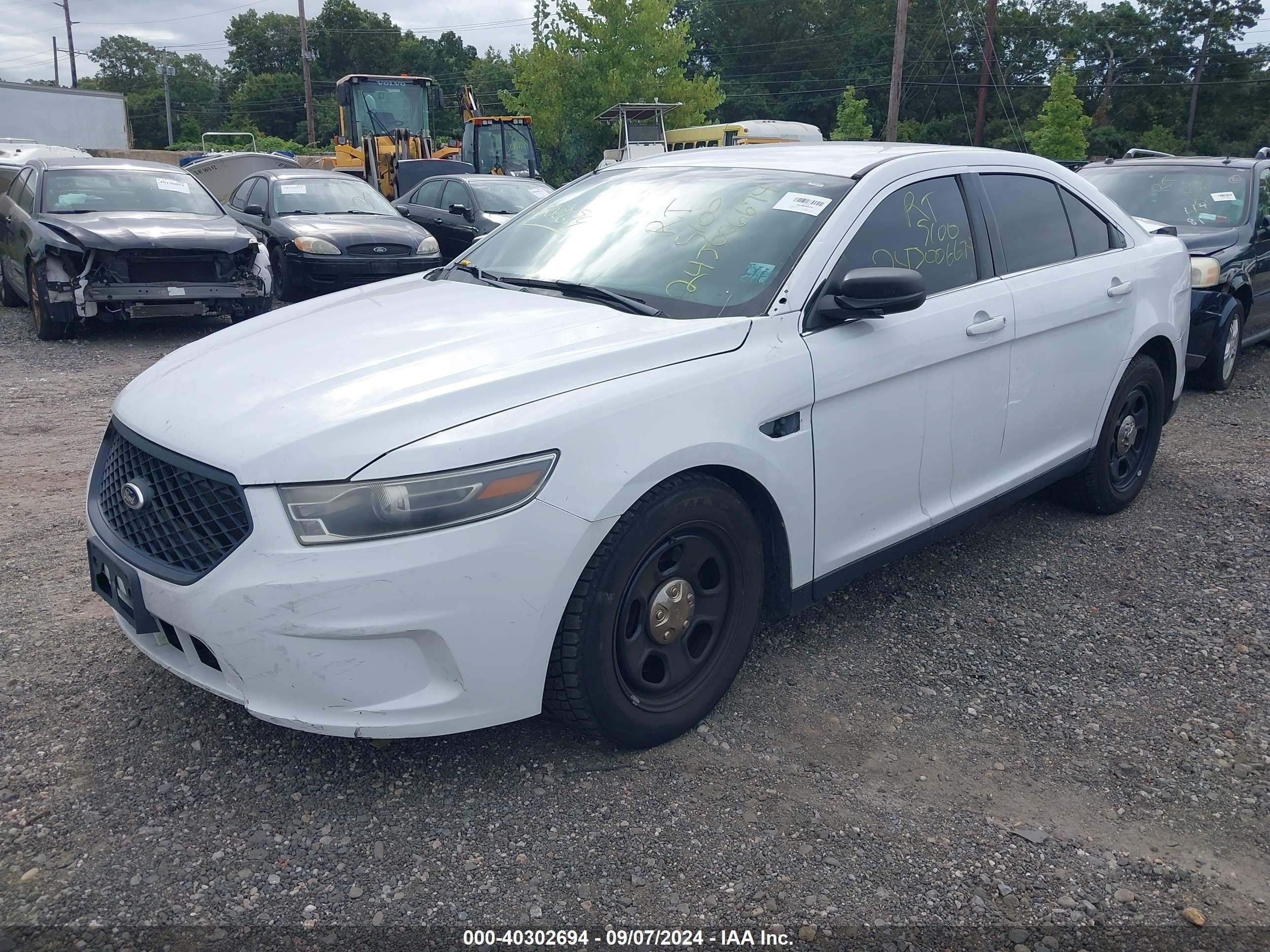 2014 Ford Police Interceptor   White vin: 1FAHP2MK9EG185837