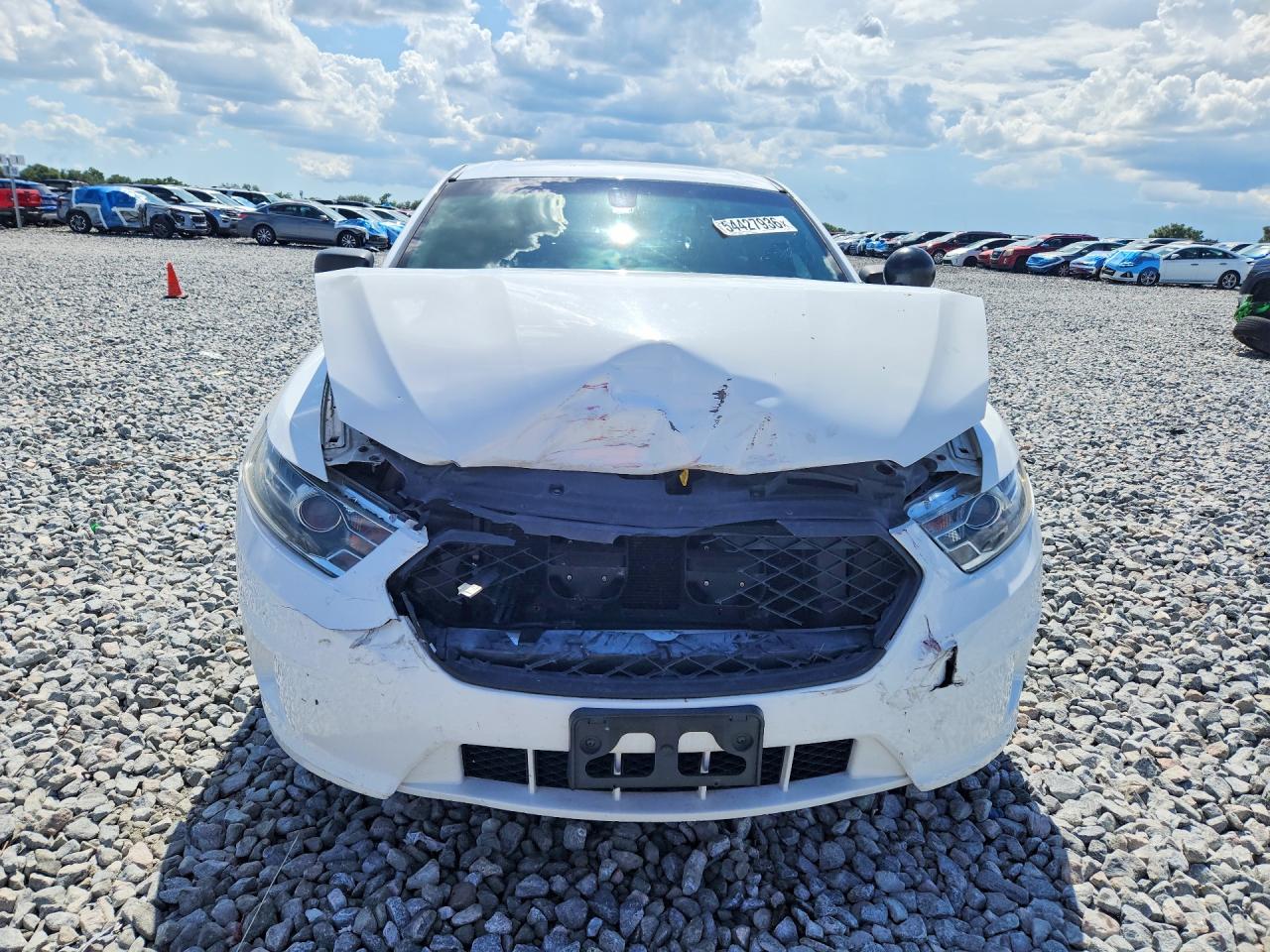 2015 Ford Taurus Police Interceptor White vin: 1FAHP2MK9FG135747