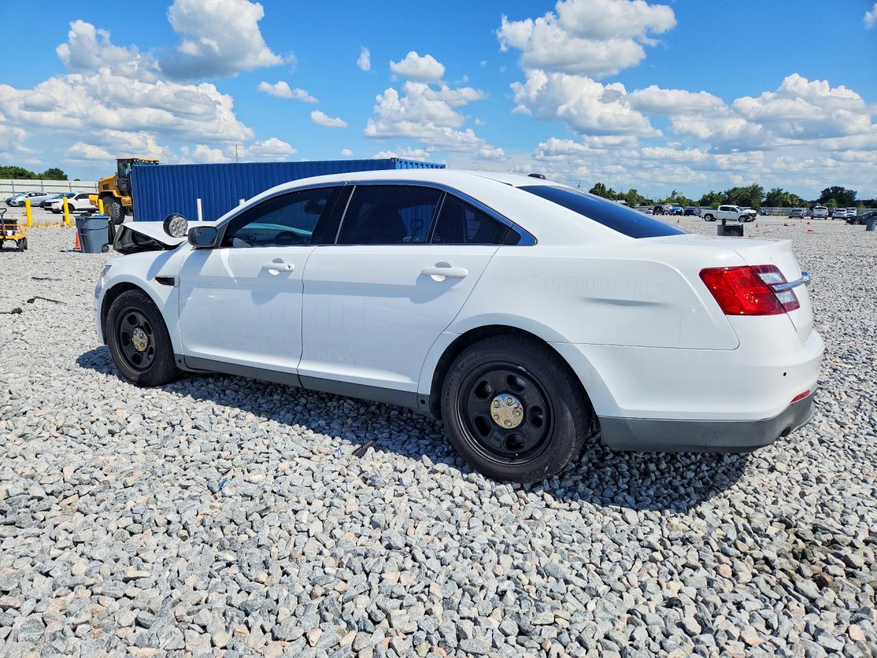 2015 Ford Taurus Police Interceptor White vin: 1FAHP2MK9FG135747