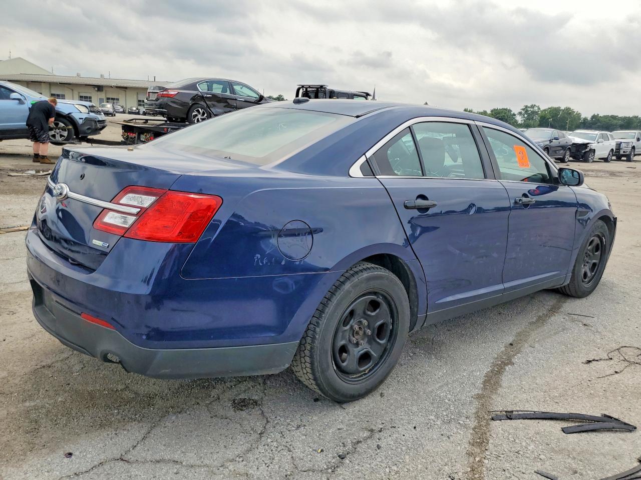 2015 Ford Taurus Police Interceptor Синий vin: 1FAHP2MK9FG154301