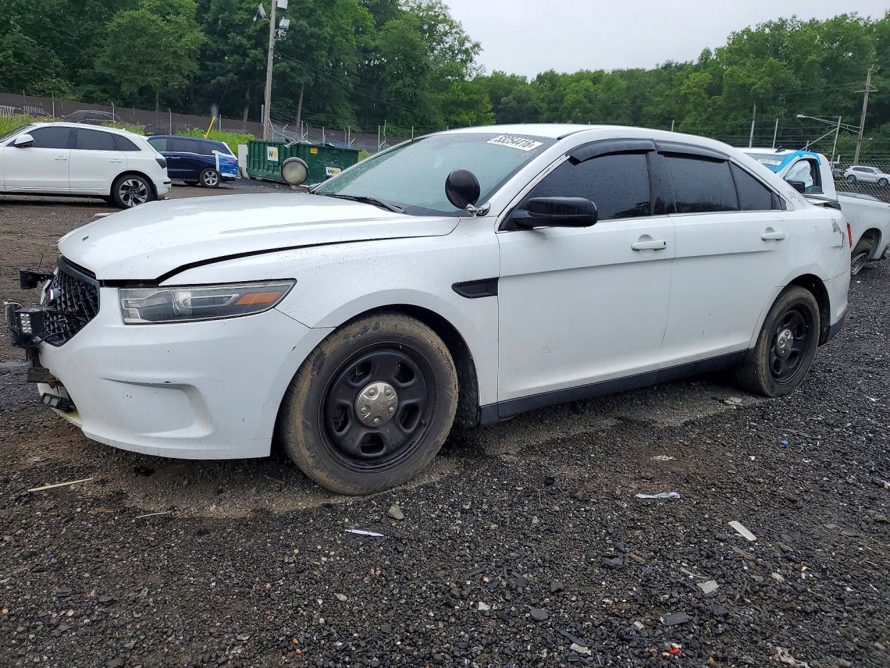 2014 Ford Taurus Police Interceptor White vin: 1FAHP2MKXEG180291