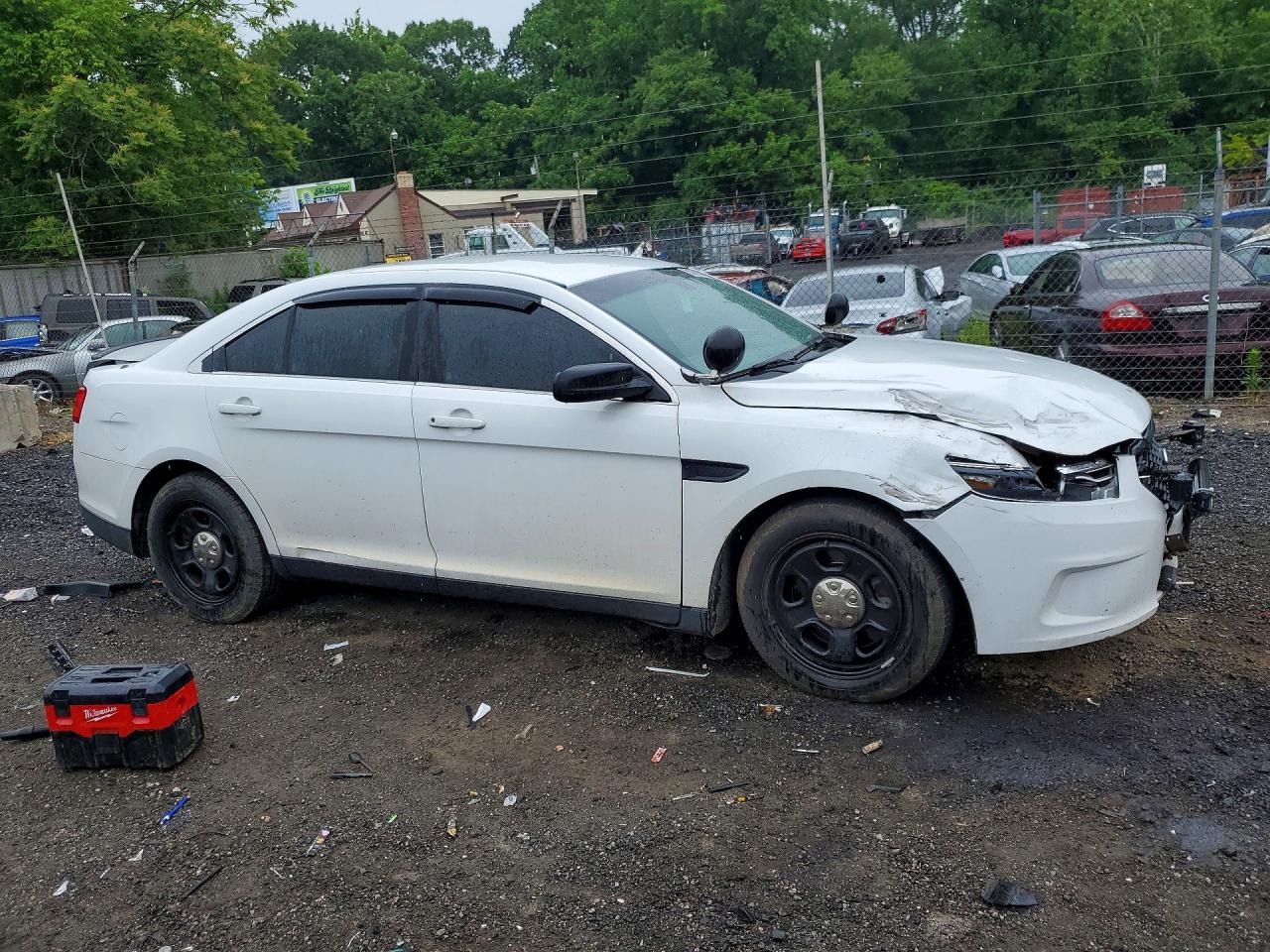 2014 Ford Taurus Police Interceptor White vin: 1FAHP2MKXEG180291