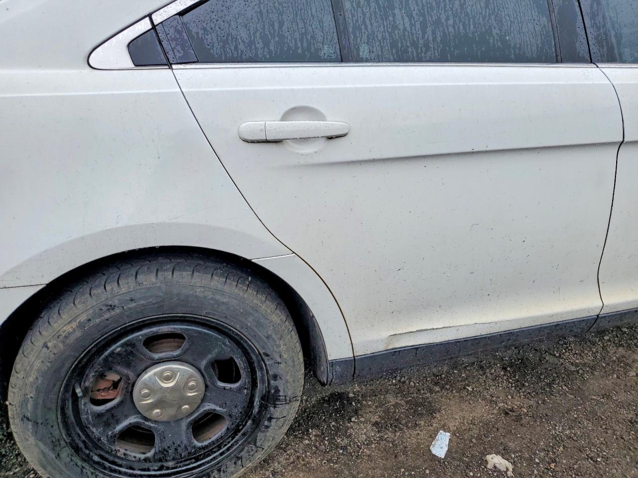 2014 Ford Taurus Police Interceptor White vin: 1FAHP2MKXEG180291