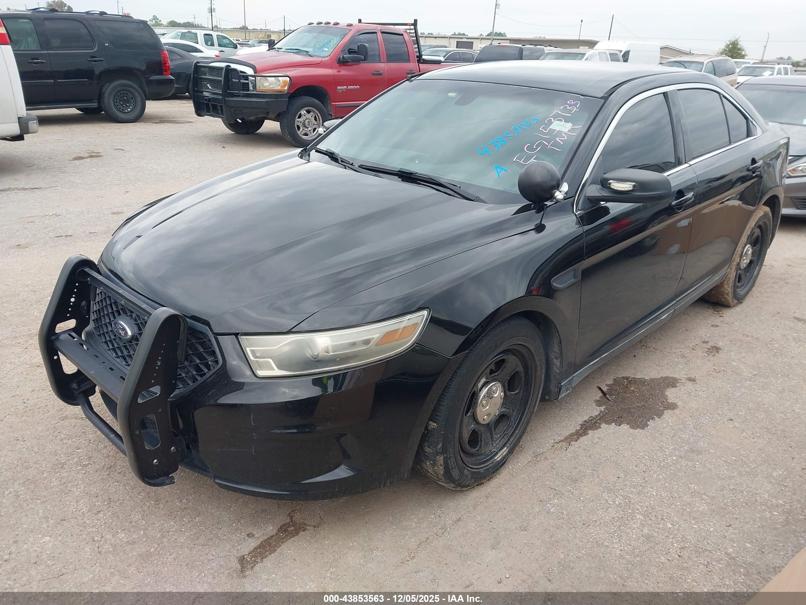 2014 Ford Police Interceptor   Черный vin: 1FAHP2MT1EG153733