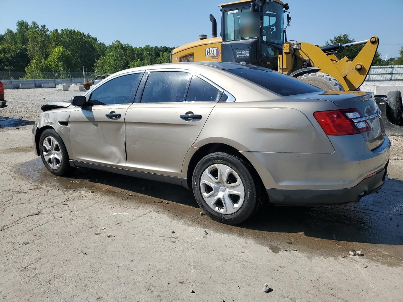 2014 Ford Taurus Police Interceptor Бежевый vin: 1FAHP2MT7EG156281
