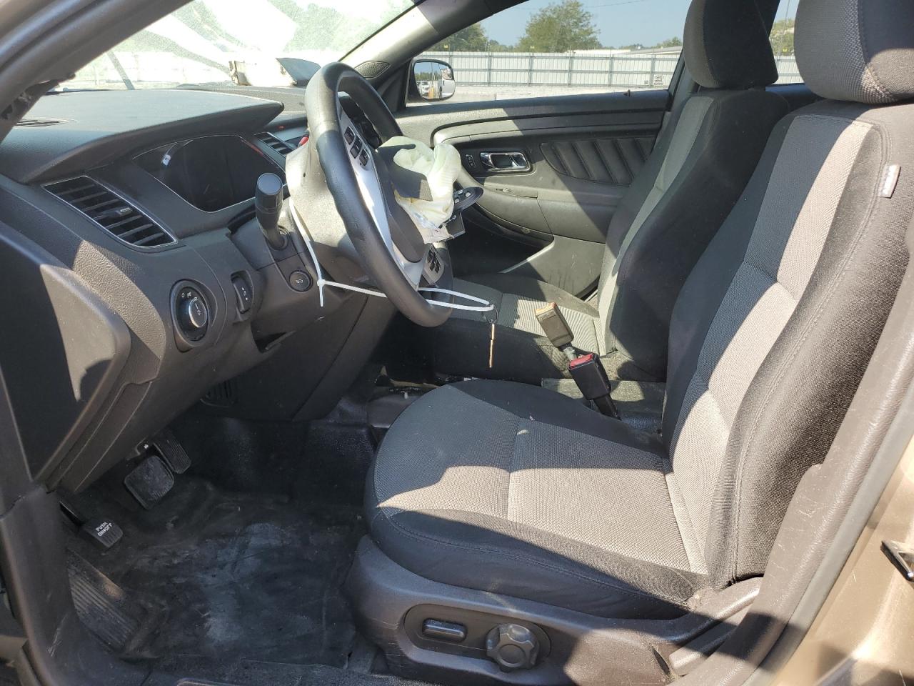 2014 Ford Taurus Police Interceptor Бежевый vin: 1FAHP2MT7EG156281