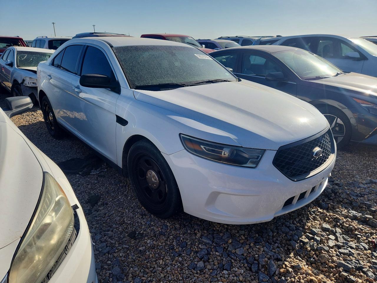 2015 Ford Taurus Police Interceptor White vin: 1FAHP2MT8FG109228