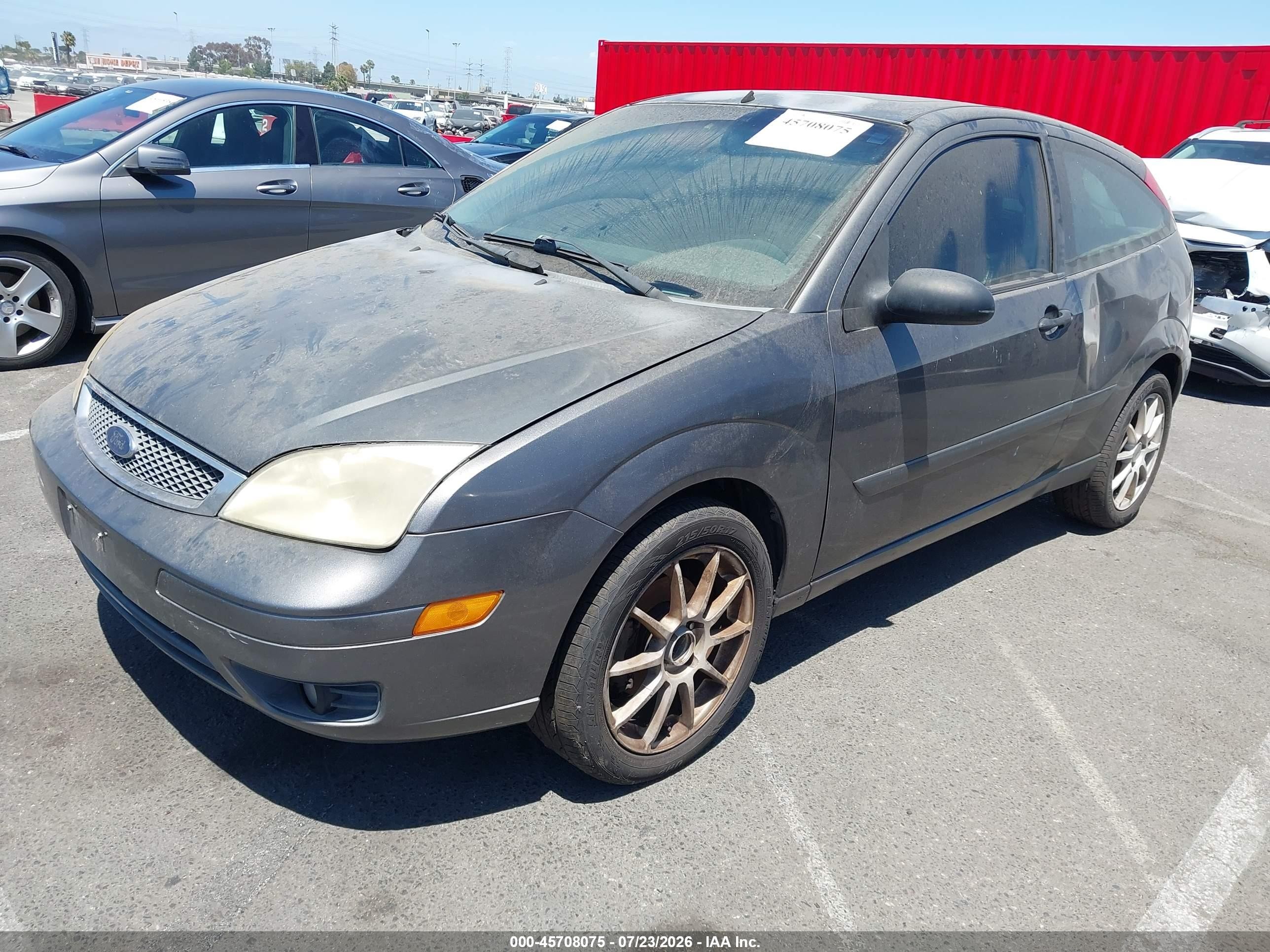 2006 Ford Focus Zx3 Gray vin: 1FAHP31N56W182994