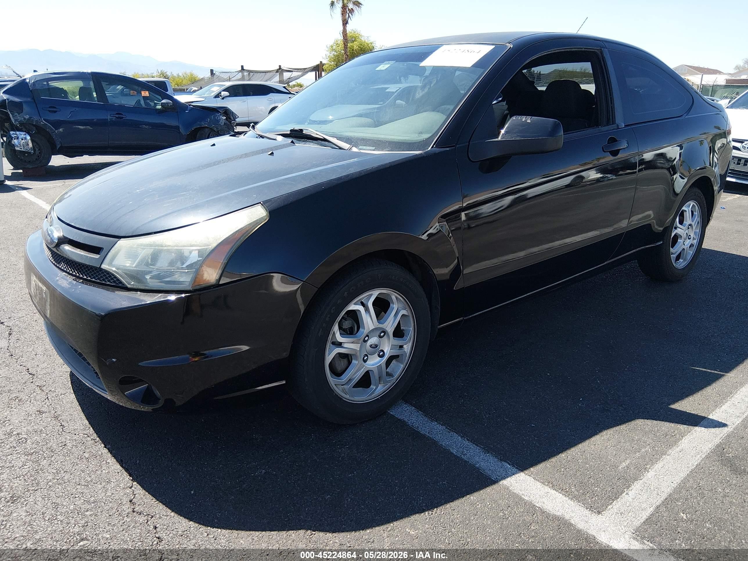 2009 Ford Focus Se Black vin: 1FAHP32N59W162912